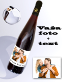 Ovocné víno - Foto víno vlastný text a obrázok 0,75L (Farebná fotografia)