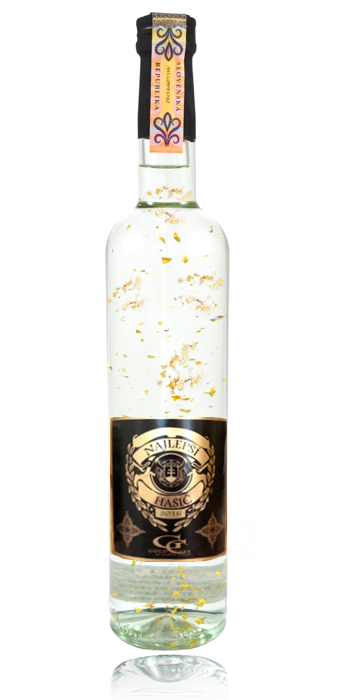 Darčeková fľaša - Vodka so zlatom najlepší hasič